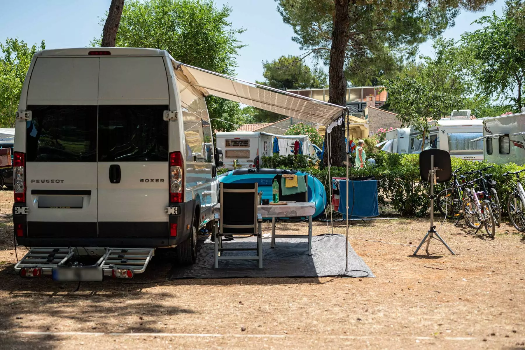 camper su piazzola garden nel centro vacanze in istria