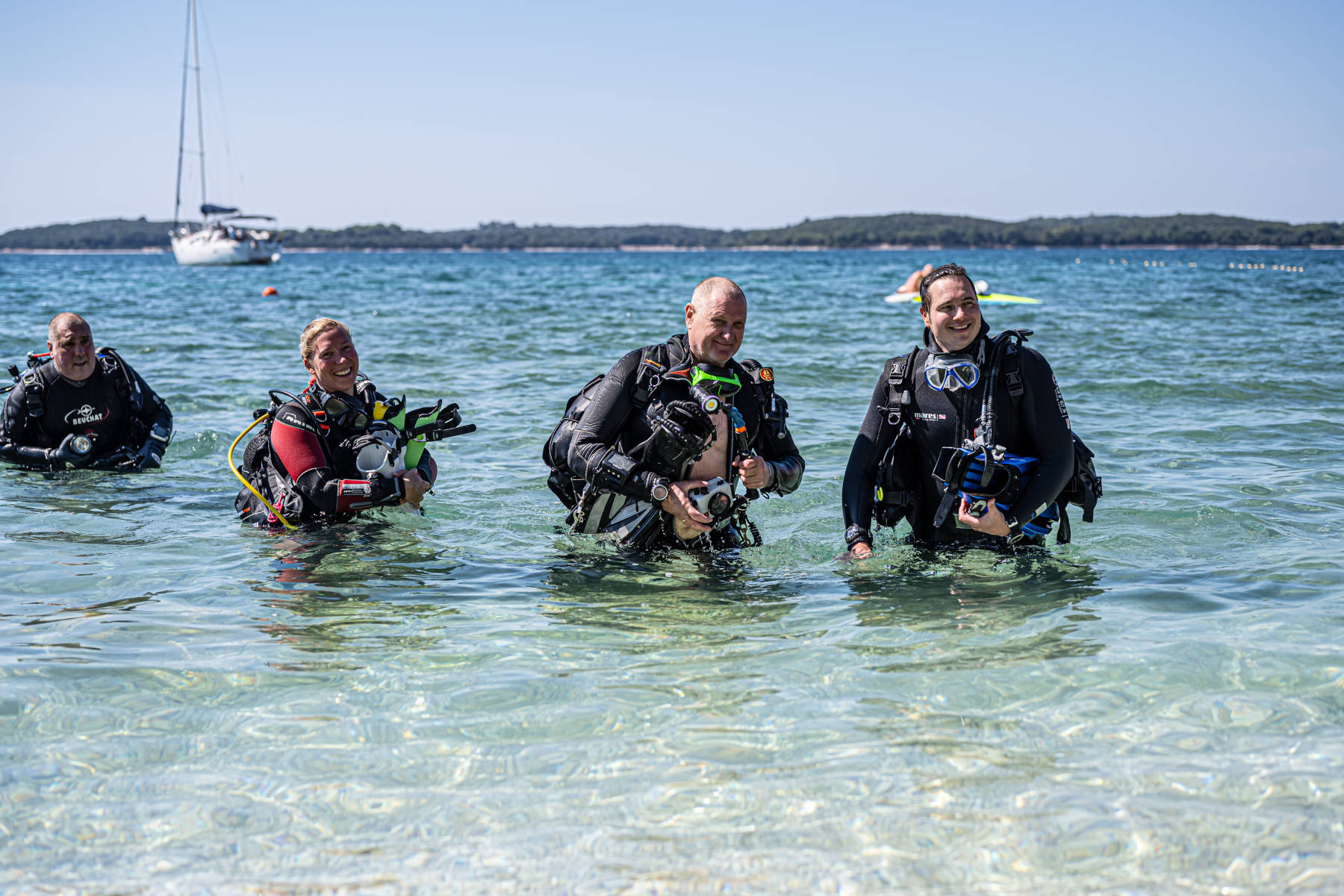 corso di immersioni in mare al villaggio vacanze bivillage in istria