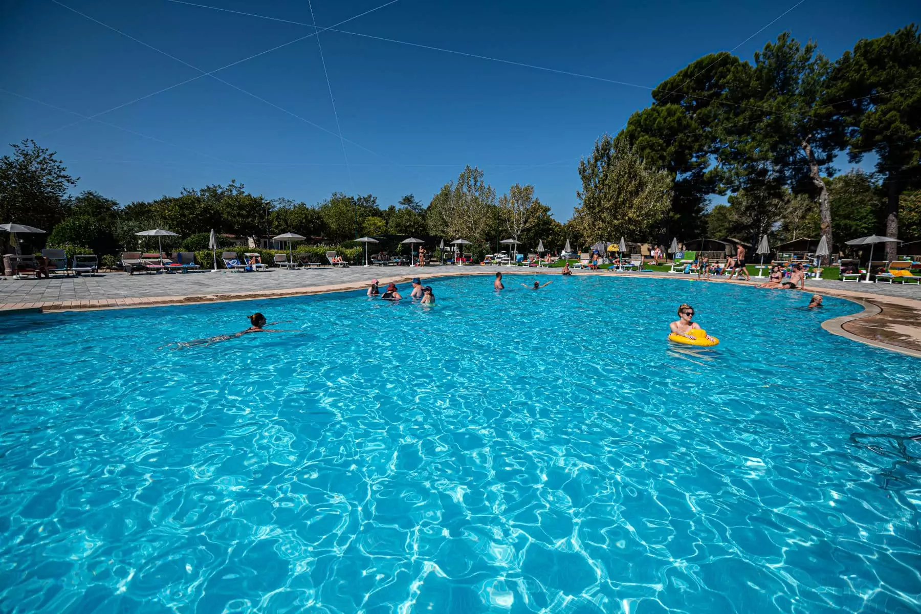 vista su piscina fun pool del centro vacanze in istria