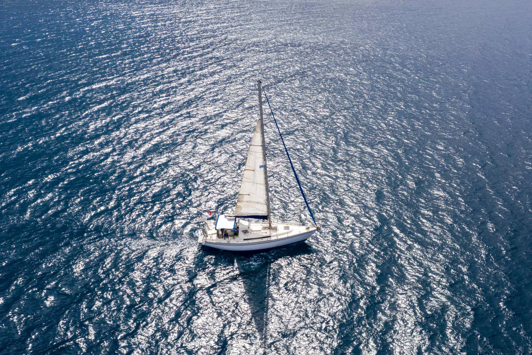 corso di barca a vela in mezzo al mare adriatico