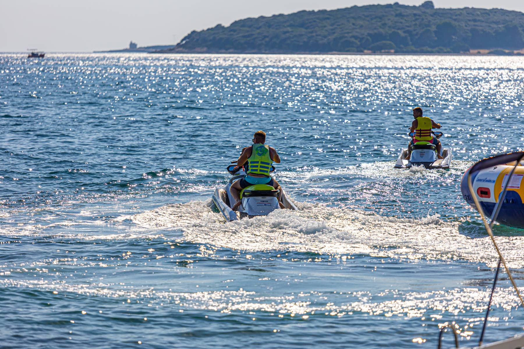 gita in moto d'acqua nel mare adriatico in croazia