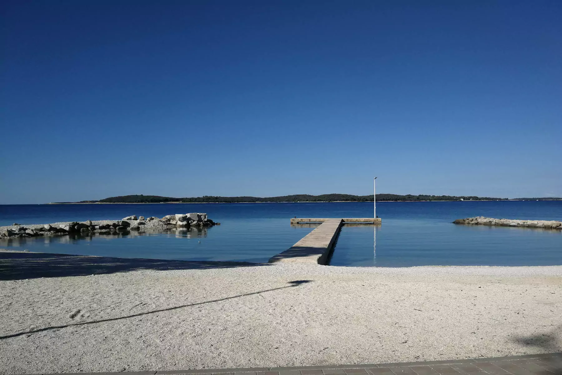 pontile al centro vacanze bivillage in Croazia