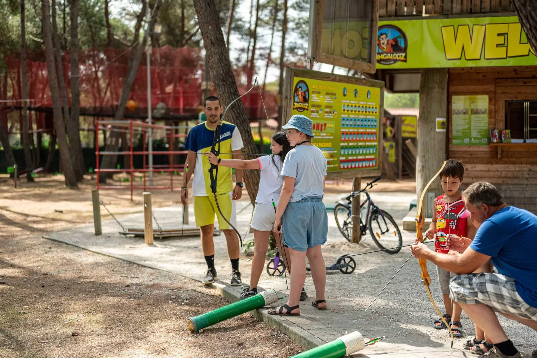 corso di tiro con l'arco per bambini