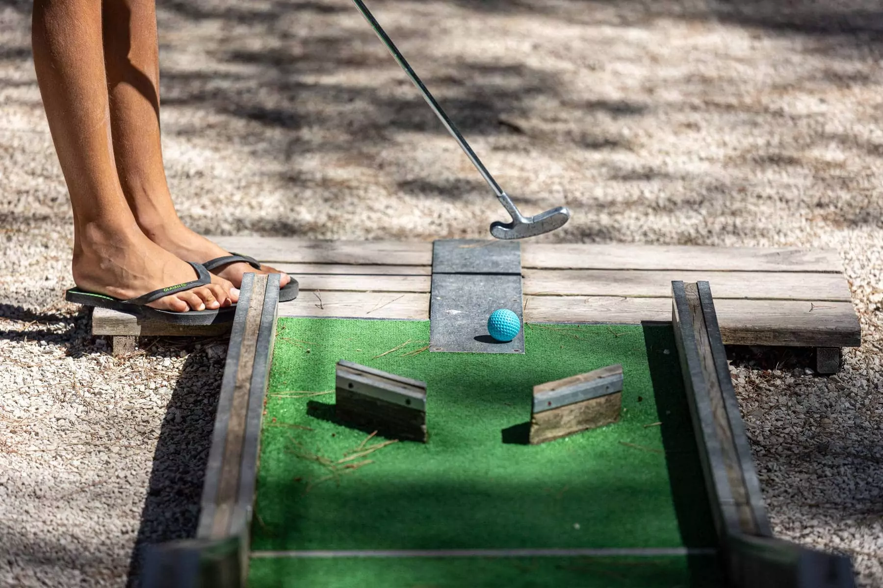 buca da minigolf del campeggio in istria